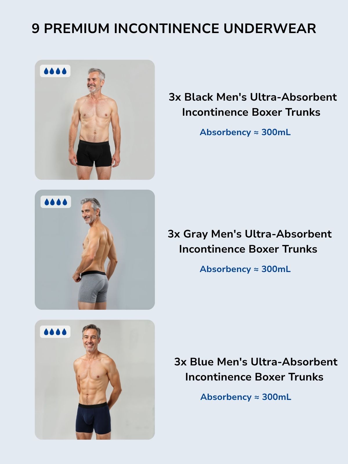Everyday Boxer Trunks Pack (6+3 FREE)
