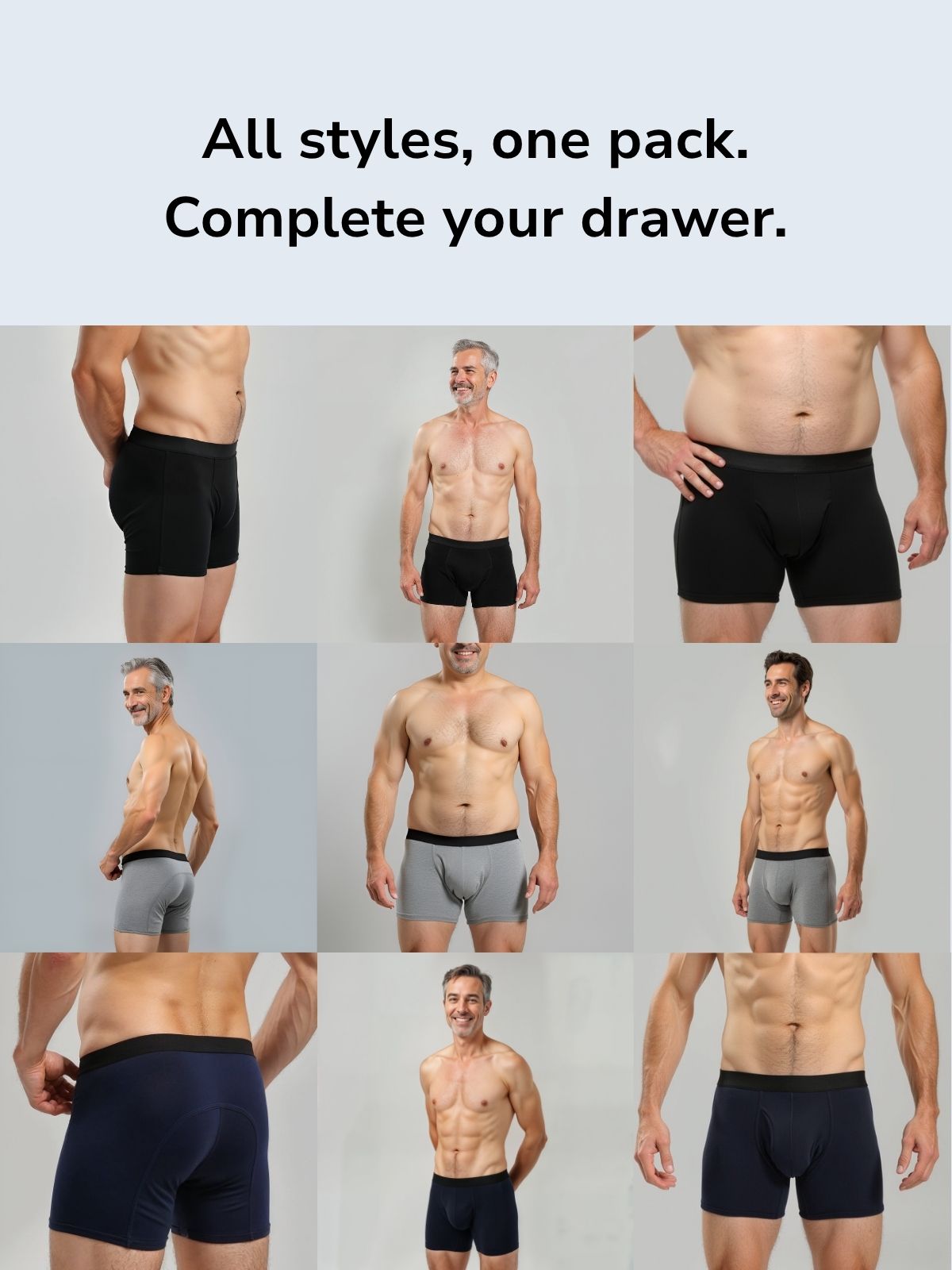 Everyday Boxer Trunks Pack (6+3 FREE)