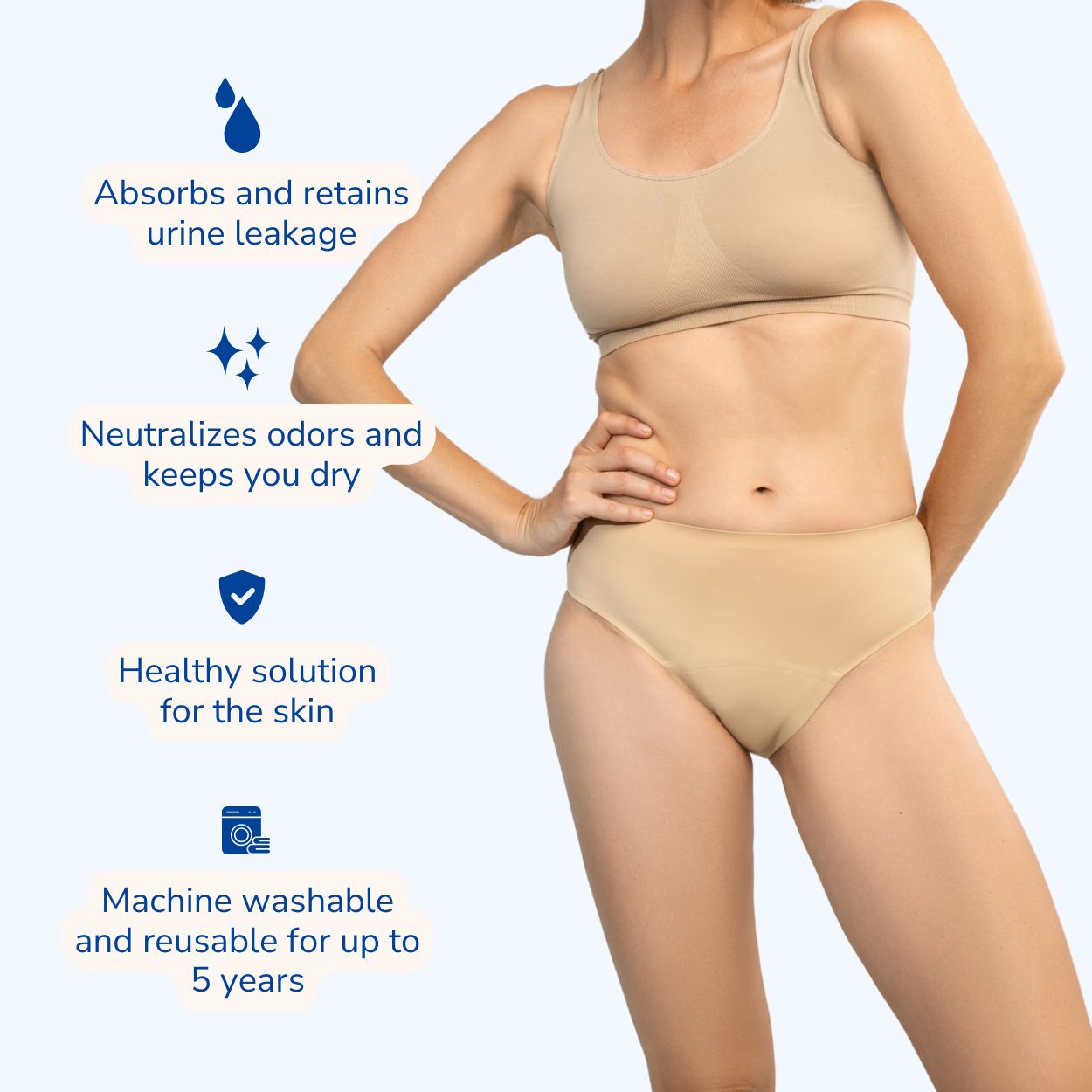 High Waist Ultra-Absorbent Incontinence Knickers