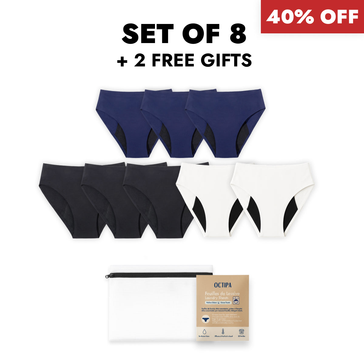 Christmas Bundle - High Waist Ultra-Absorbent Incontinence Knickers