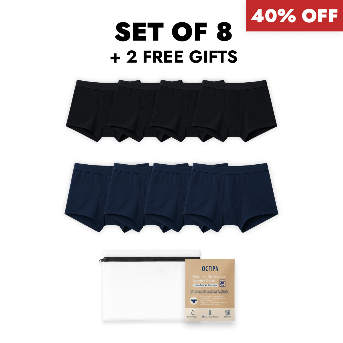 Christmas Bundle - Men's Light Leaks Absorbent Boxer Trunks
