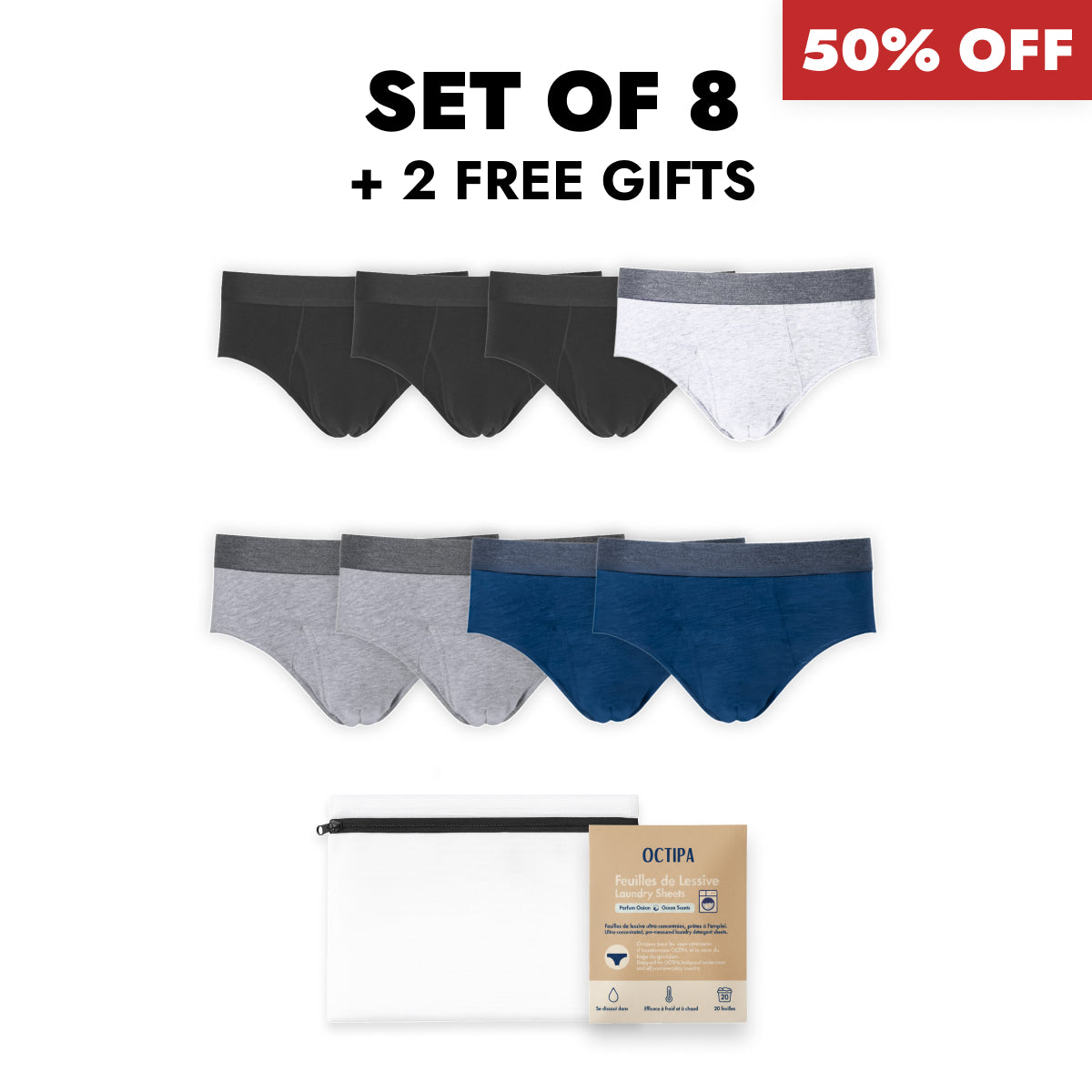 Christmas Bundle - Men's Ultra-Absorbent Incontinence Briefs